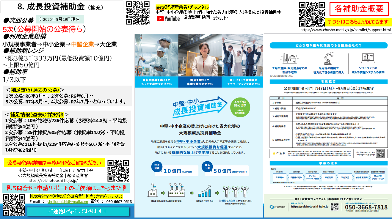 8.成長投資補助金